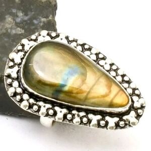Labradorite Gemstone 925 Sterling Silver Handmade Ring
